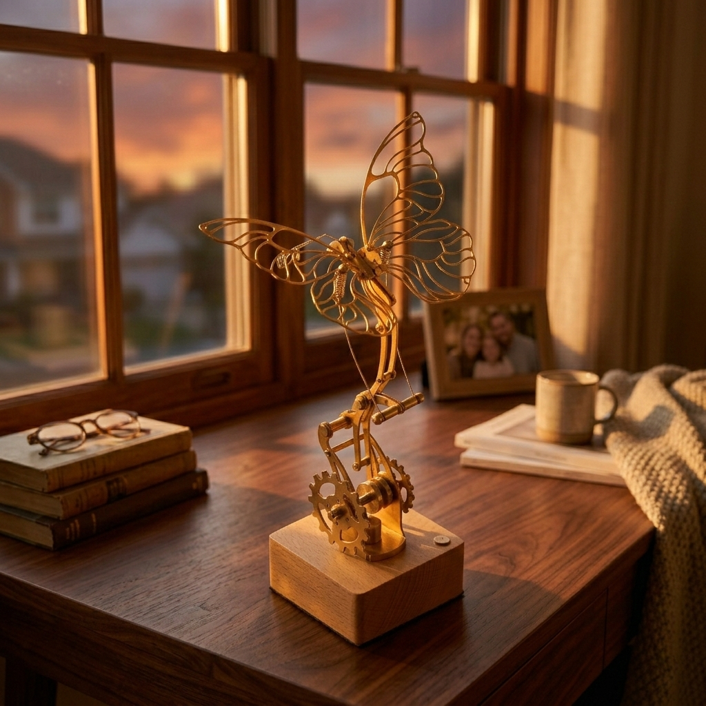 Brass Flutter Sculpture